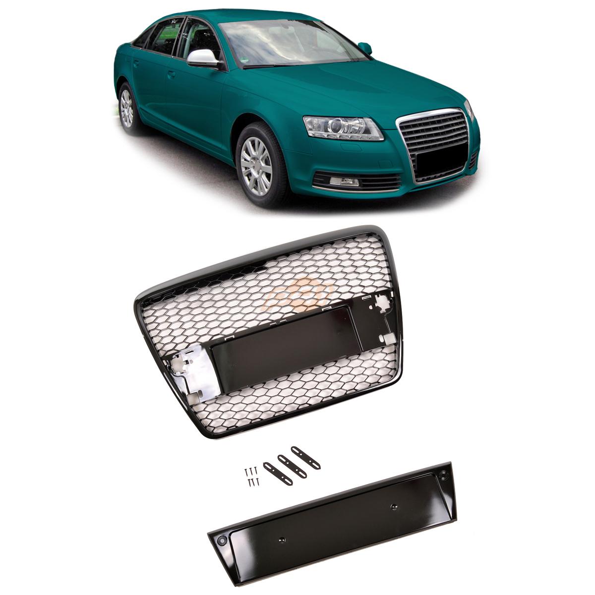 Sport Grille All Gloss Black suitable for AUDI A6 C6 (4F) Sedan